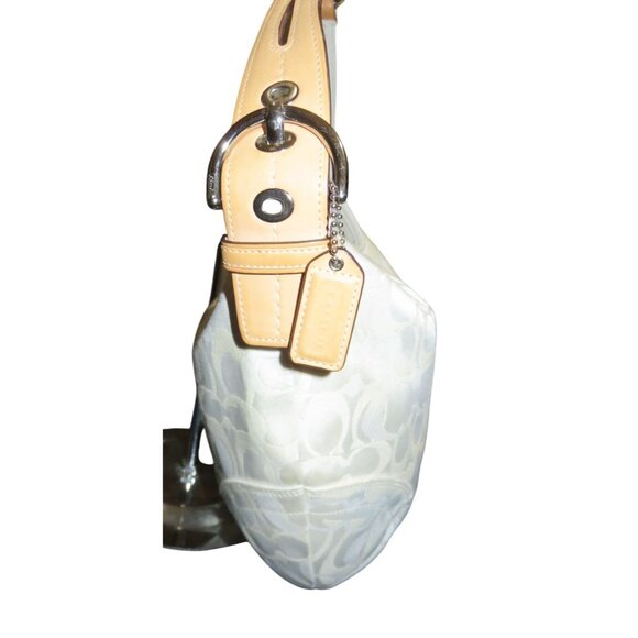 Coach Lady Bumblebee Optic Signature Limited Edition Canvas & Leather Hobo Bag - Picture 3 of 11